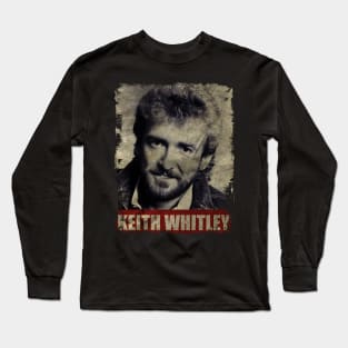 TEXTURE ART-Keith Whitley - RETRO STYLE Long Sleeve T-Shirt